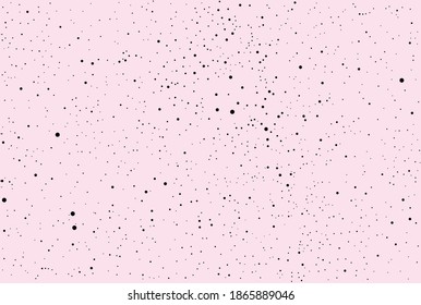 Black paint splatter on pink background seamless vector print