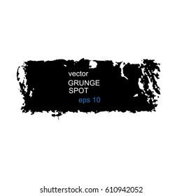 Black paint spot vector design element