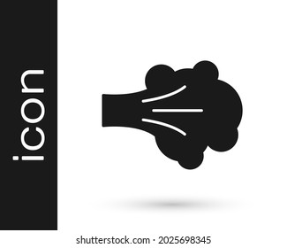 Black Paint spray icon isolated on white background.  Vector