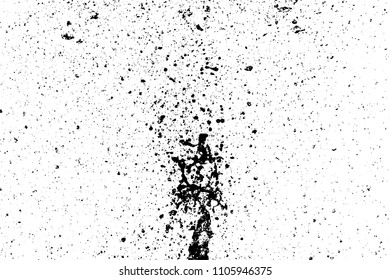 Black paint stains overlay vector texture. Ink blots isolated on white background.