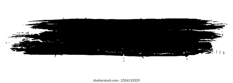 Black paint stroke , ink brush, brush strokes, brushes, lines, frames, box, grungy. Grungy brushes collection.