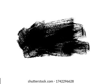 Black Paint Vector Brush Stroke Ink Stock Vector (Royalty Free ...