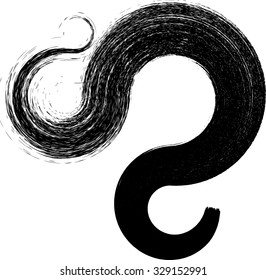 Black Painted Brush Stroke . Used As Banner , Infographic , Template , Logo .