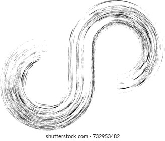 Black Painted Brush Stroke . Used As Banner , Infographic , Template , Logo . Calligraphy
