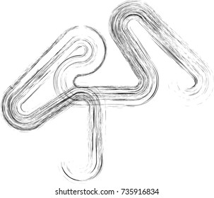 Black Painted Brush Stroke . Used As Banner , grunge distress texture, Template , Logo . calligraphy