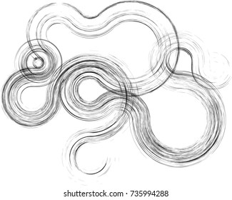 Black Painted Brush Stroke . Used As Banner , texture grunge , Template , Logo . calligraphy