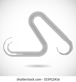 Black Painted Stroke . Used as Banner, Template, Logo . 