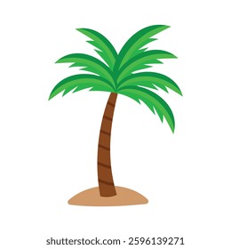 Black palm trees set isolated on white background