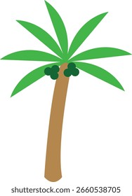 Schwarze Palmen einzeln auf weißem Hintergrund. Palm Silhouetten.schwarz Vektor einzelne Palme Symbol Silhouette.