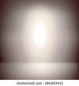 Black panoramic studio background with white glow