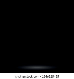 Black panoramic studio background with white glow