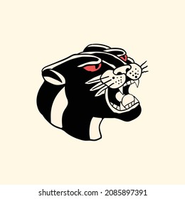 Black Panther Hand Drawn Vector Illustrator