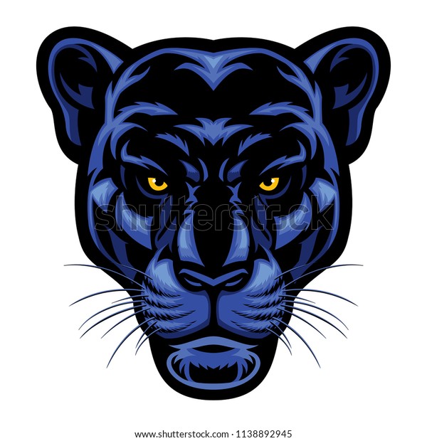 Black Panther Head Stock Vector (Royalty Free) 1138892945