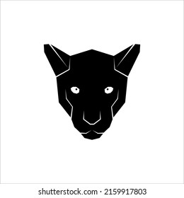 Black Panther Head Illustration for Logo or Graphic Design Element. Vector Illustration