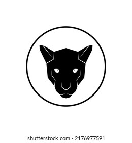 Black Panther Head Illustration for Logo or Graphic Design Element. Vector Illustration