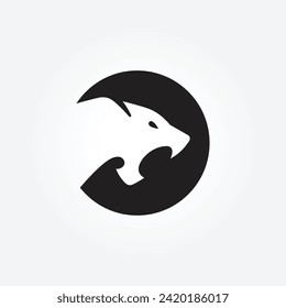 schwarzer Pantherkopf, Logo-Emblem