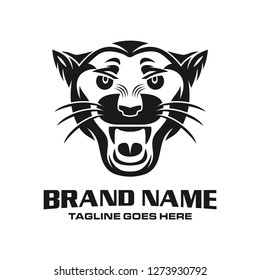 black panther head logo your company