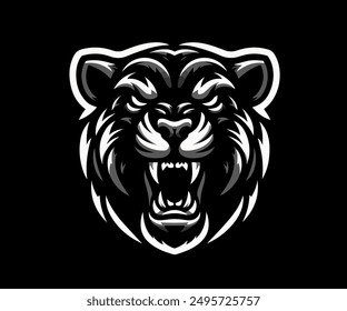 Black panther logo | angry black panther logo | vector black panther logo | black panther artwork