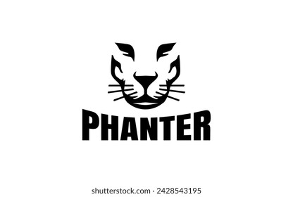 black Panther logo design animal lion king puma