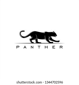 black panther logo design inspiration . panther luxury logo template 