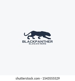 Black panther logo design vector