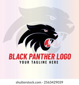 Black Panther Logo Mascot: Powerful Vector Illustration for Sport and E-Sport Teams
