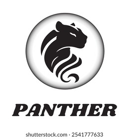 Black Panther logo silhouetta vactor design EPS