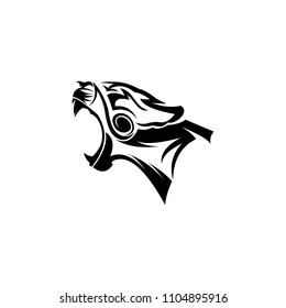 black panther logo template