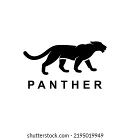 black panther logo vector template