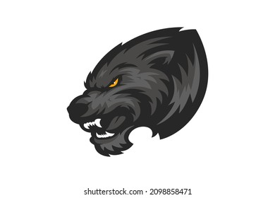 black panther mascot animal logo image