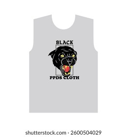 BLACK PANTHER - MODERN AND STYLISH TYPOGRAPHY DESIGN, VECTOR PRINT T-SHIRT, GRAPHIC VECTOR DESIGN, URBAN STYLE, STREET WEAR FASHION ILLUSTRATION, 