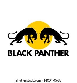 Black Panther Silhouette Vector Logo Design Inspiration