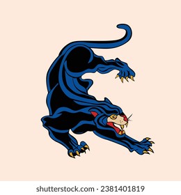 Black Panther Tattoo Old School