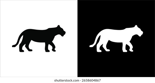 Ilustración vectorial de pantera negra, que simboliza el poder y el misterio.