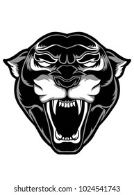 Black panther vector tattoo sticker poster background design banner