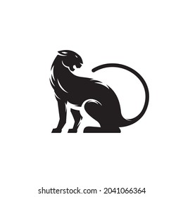 Black panther vintage premium logo