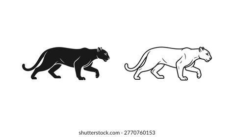 Black Panther vs Leopard: Big Cat Comparison Guide Vector