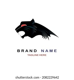 black panthers logo design vector for brand or company and other