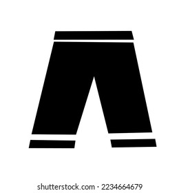 Schwarze Hose auf weißem Hintergrund
