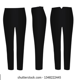 Black Pants. Vector Illustration