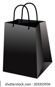 black paper bag