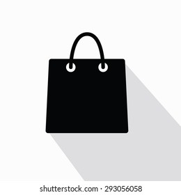 black paper bag vector