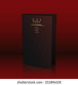 black paper blank
