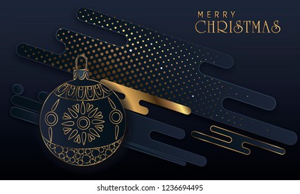 Black paper cut background. Abstract realistic layered papercut decoration textured with golden halftone pattern. 3d backdrop. Cover layout template. Material design concept
