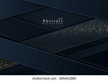 black paper cut background abstract papercut decoration with layers or ribbons wixtured