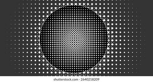Black paper cut background. Abstract realistic papercut decoration with circle layer and silver glitters. 3D effect backdrop. vector illustration.