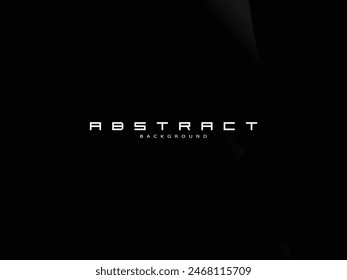 Black paper cut background. Textured abstract realistic paper cut decoration with wavy layers. 3d topographic relief. Carving art. Vector illustration. Cover layout template.
