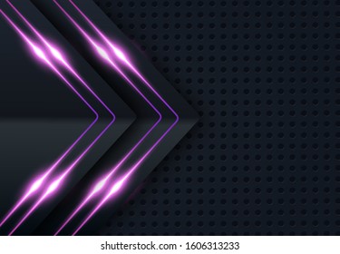 black paper cut background with violet shining