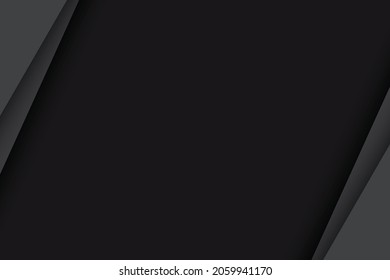 Fondo de la capa de papel negro. Resumen de halloween con capas de corte de papel negro.
