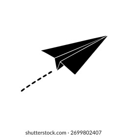 ícone de design de plano de papel preto